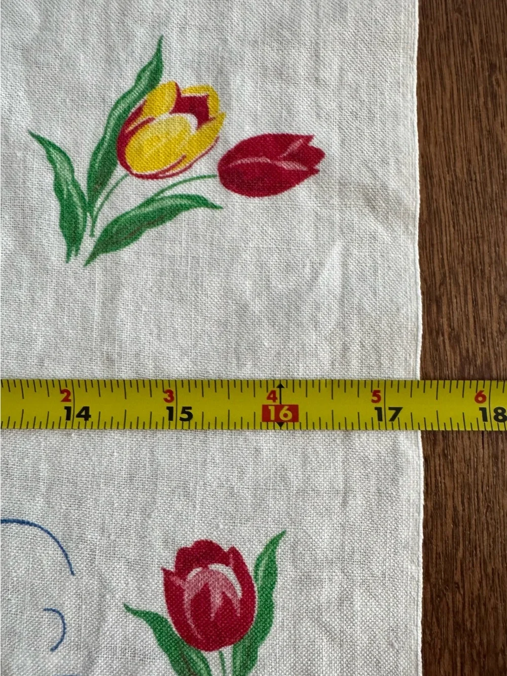 Vintage 1950’s Dutch Holland Tea Towel 17X26 Windmill Tulip Boy & Girl MCM